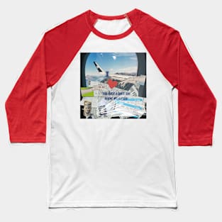 Wanderlust Chronicles: Embracing the Unknown in Travel Collage Baseball T-Shirt